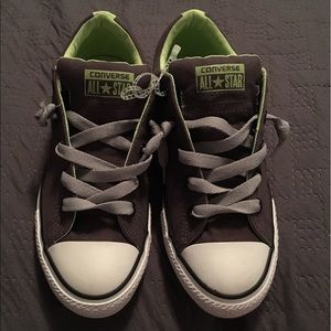 🆕 Converse Chuck Taylors Grey & Green Contrast